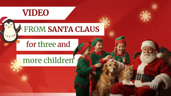 Make this Christmas truly special with a personal message from Santa.